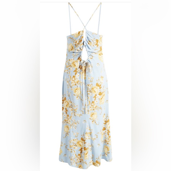 Reformation Dover Print Floral Dress Size 8 - Picture 4 of 7